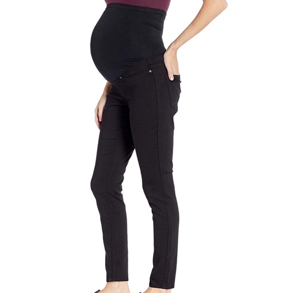 Signature by Levi Strauss Pants - Women’s Maternity Skinny Black Jeans, X-Large